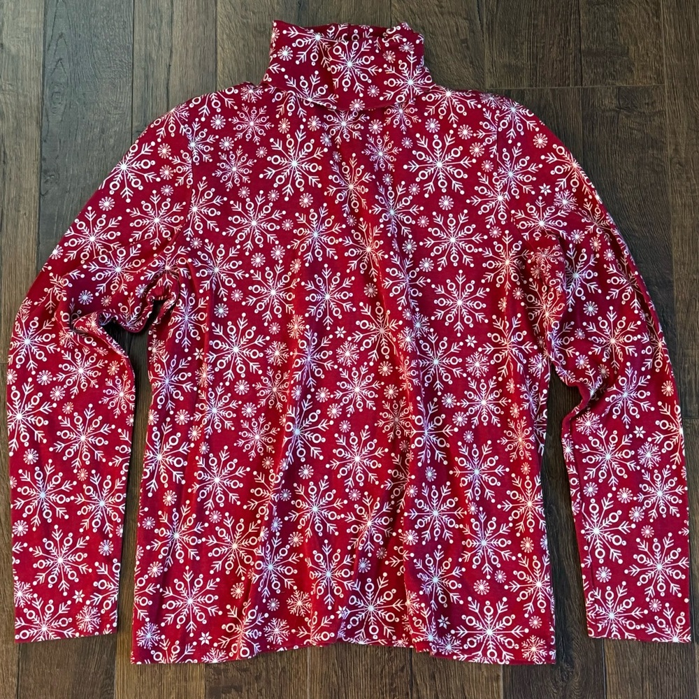 Croft & Barrow Snowflake Turtleneck